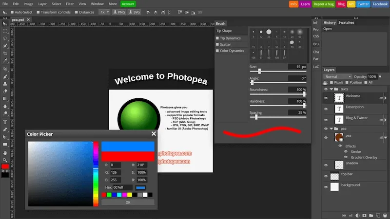 Best Free Raw Photo Editor - Photopea