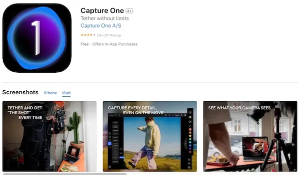 Best iPad Photo Editor - Capture One