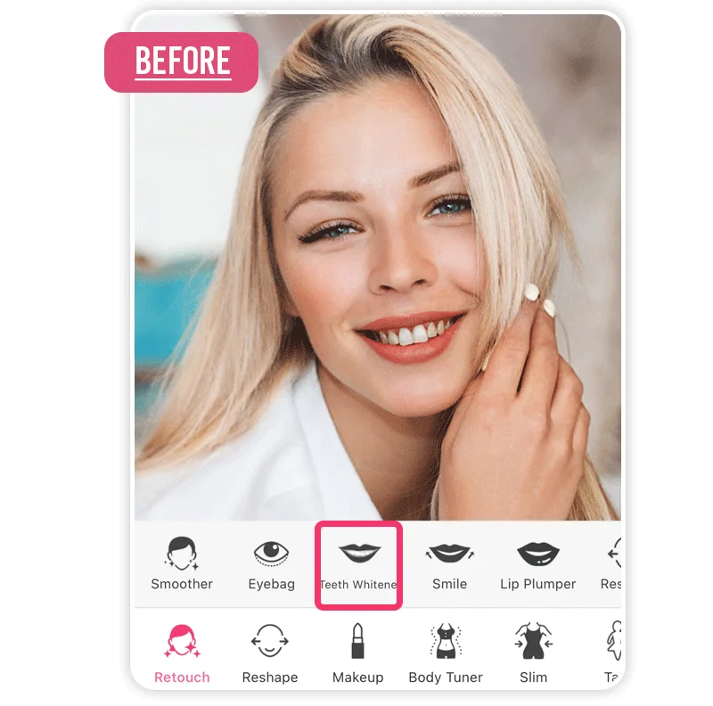 Photo App With Teeth Whitening