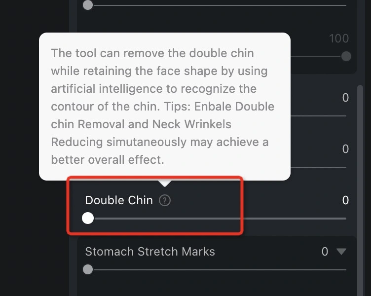 AI Double Chin Removal