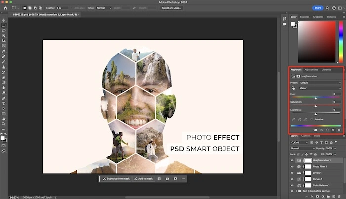 Editing in Photoshop Photo Layer Editor