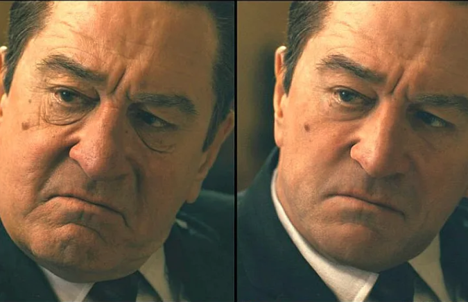 Robert De Niro DeepFake Technology in The Irishman