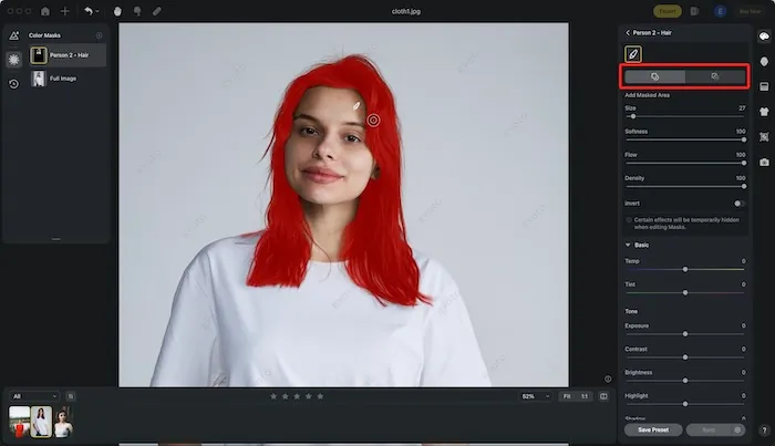 Manual Change Color of Hair App