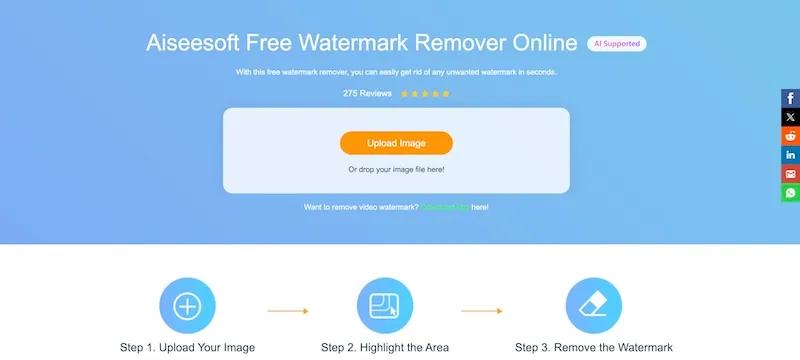 Remove Watermarks From Photos Online Aiseesoft