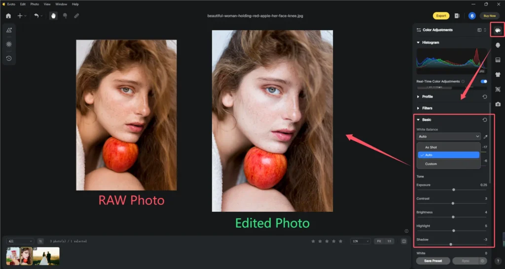 How to Edit RAW Photos by Basically Adjusting the Color