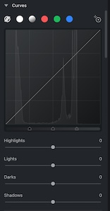 Color Curves in Evoto Image Editor Change Color