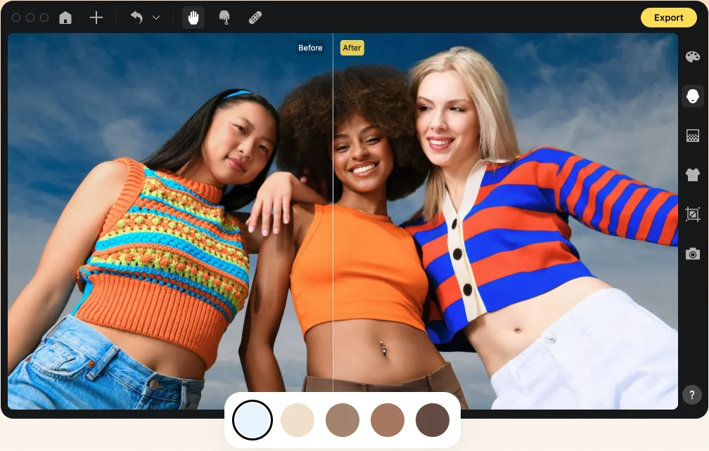 Evoto AI Skin Color Changer