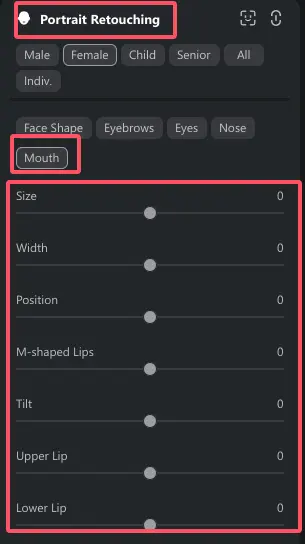 Portrait Retouching Module