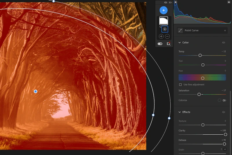 Precise Control with Radial Filter Mask