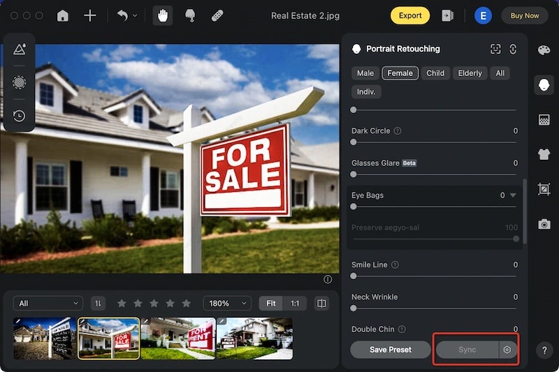 Preset Syncing in Real Estate Photos