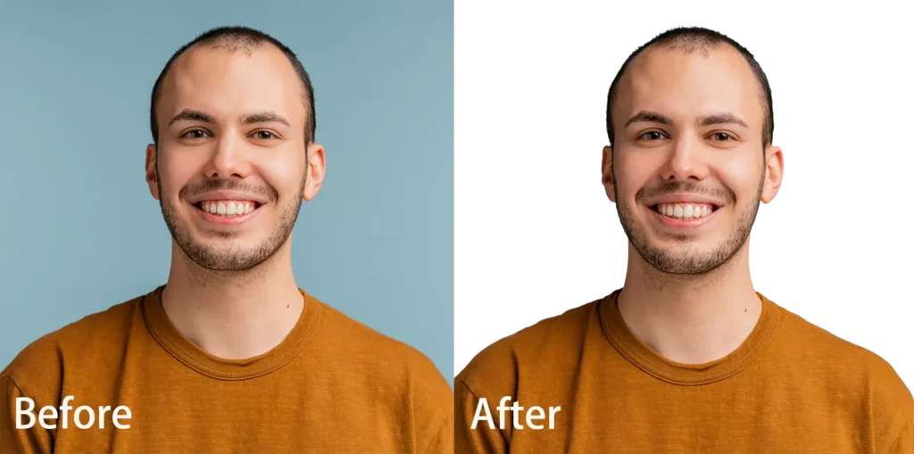 Transparent Background - Before and After Example 2