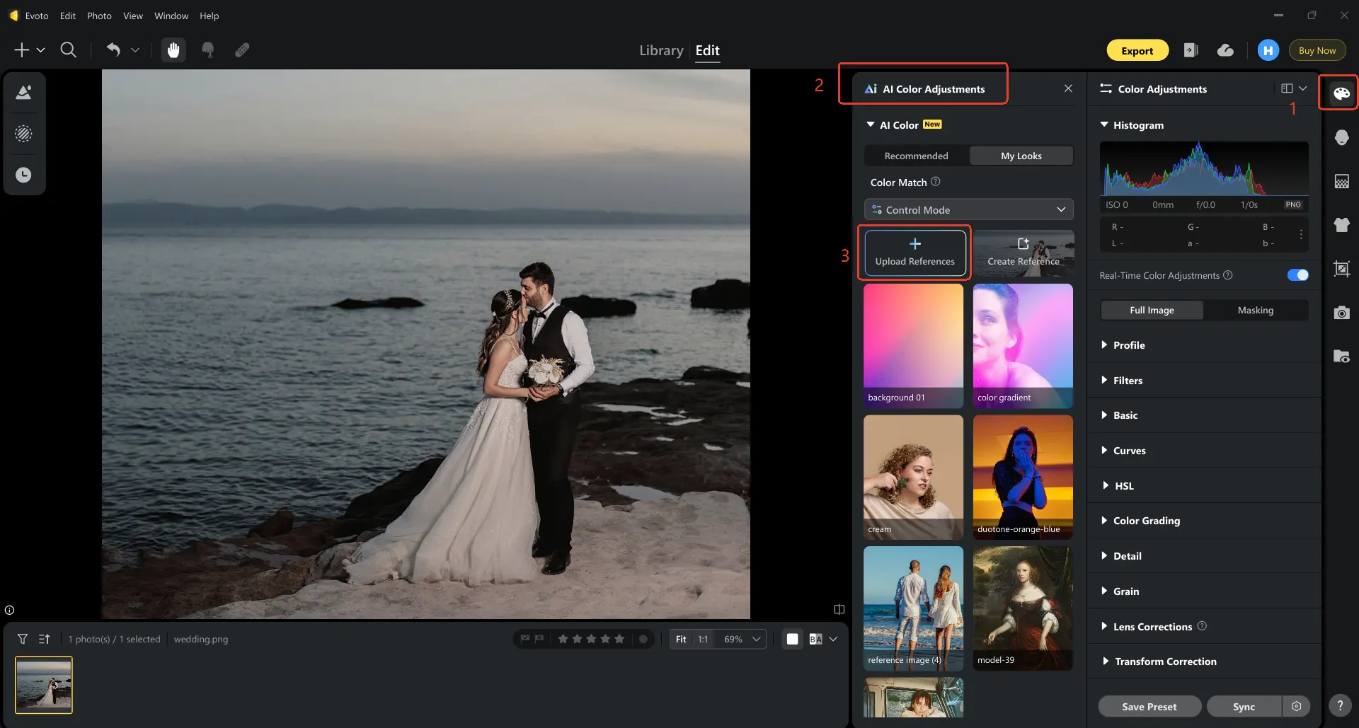Step 1 Import Reference Image and Target Photo