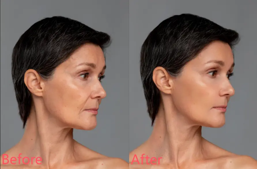 Before and After Comparison of Nasal Folds