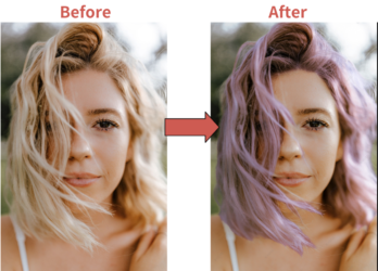 experimenting with a bold new hair color