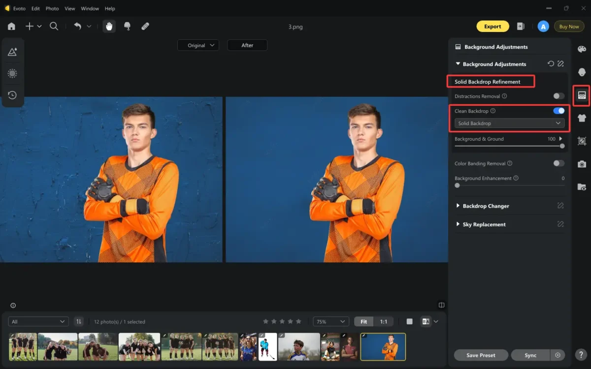 Clean the Solid Background from Team Photos Clean the Solid Background from Team Photos