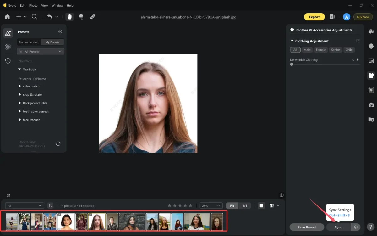 Batch Process Yearbook Photos with Evoto 1 Batch Process Yearbook Photos with Evoto - 1