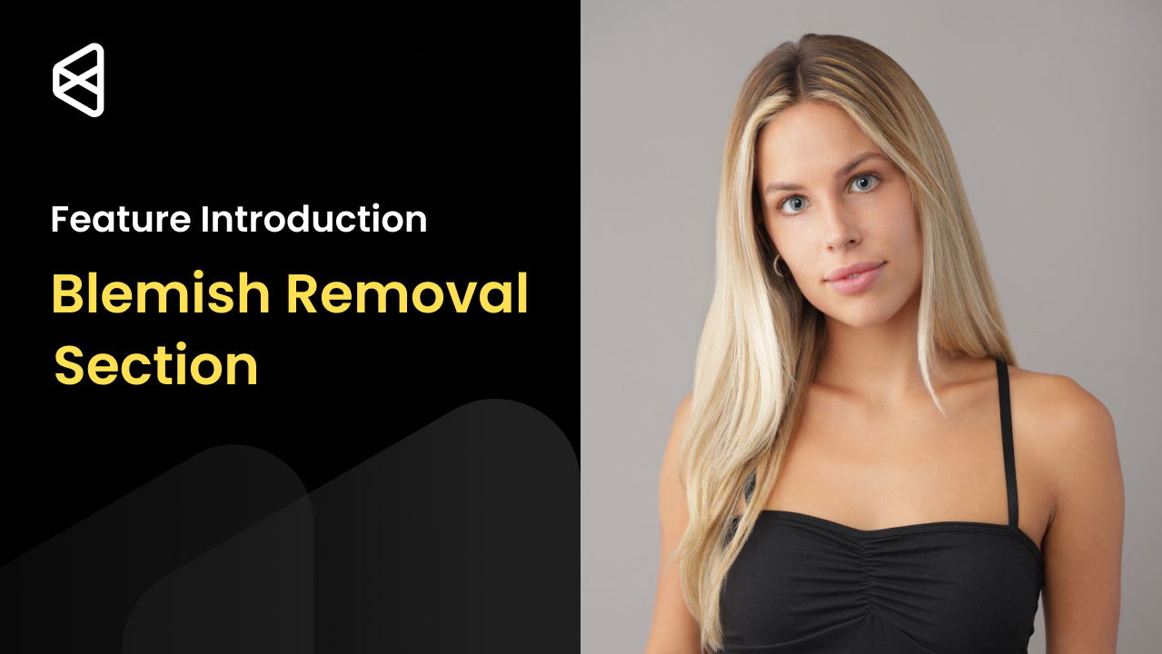 Feature Introduction | Blemish Removal Section | Remove Blemishes from Photos