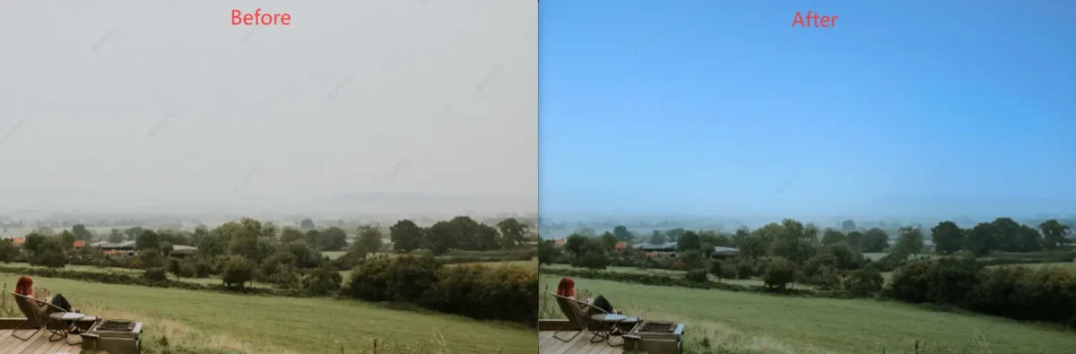 Change Gray Sky to Blue Sky Change Gray Sky to Blue Sky