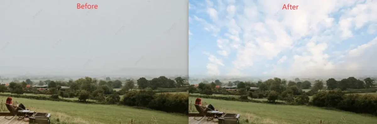 Change Gray Sky to Cloudy Sky Change Gray Sky to Cloudy Sky