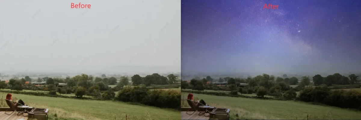 Change Gray Sky to Night Sky Change Gray Sky to Night Sky
