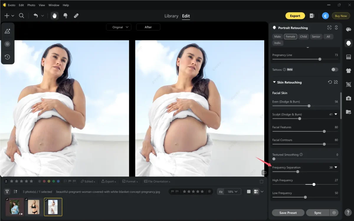 Edit Maternity Photo with Frequency Separation Edit Maternity Photo with Frequency Separation