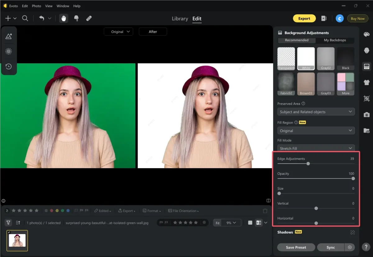 Enhance Background with Evoto Enhance Background with Evoto
