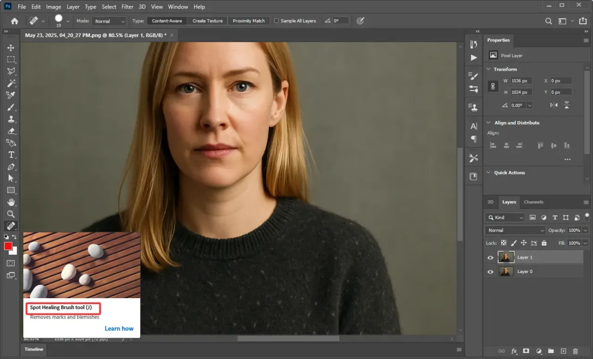 How to Remove Lint from Clothes in Photoshop 1 How to Remove Lint from Clothes in Photoshop-1
