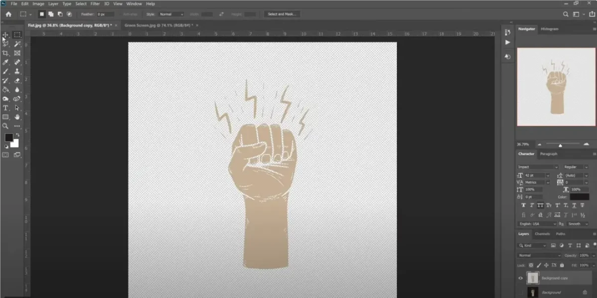 Refine Image with Photoshop Refine Background with Photoshop