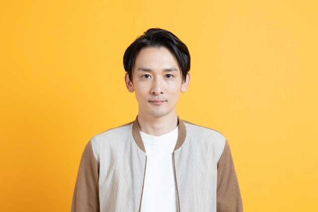 before whiten the background of ID photo 証明写真の背景を白くする前