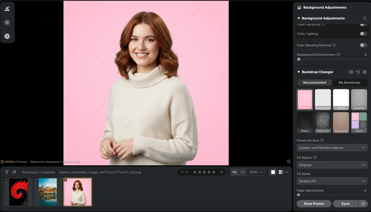 change background