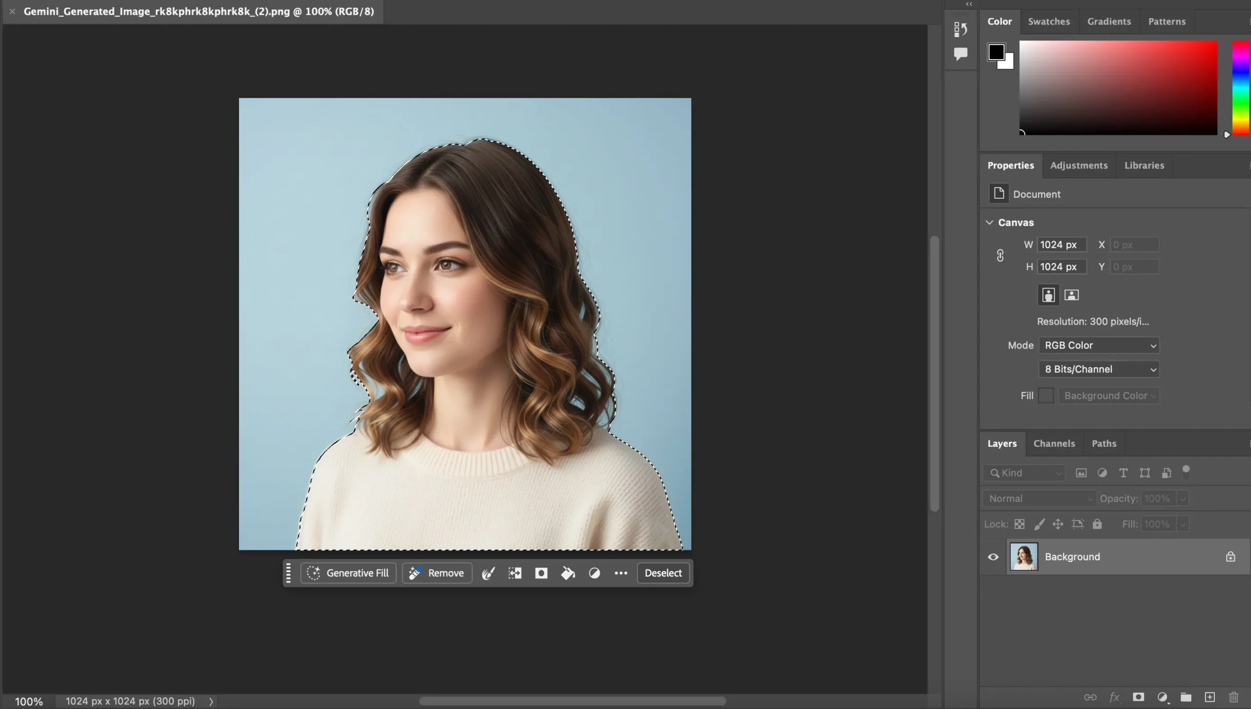 Changer la couleur de fond d'une image dans Photoshop