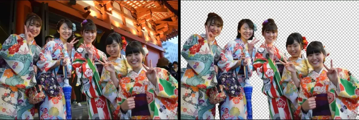 スタジオ写真背景透過