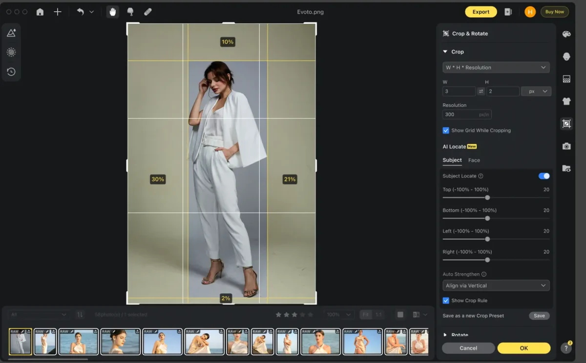 AI Locate Subject Margin Adjustment in ID Photo AI Locate Subject Margin Adjustment in ID Photo