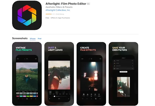 Afterlight Film Photo Editor Afterlight Film Photo Editor