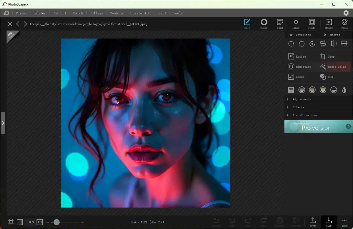 PhotoScape X Red Eye Remover PhotoScape X Red Eye Remover