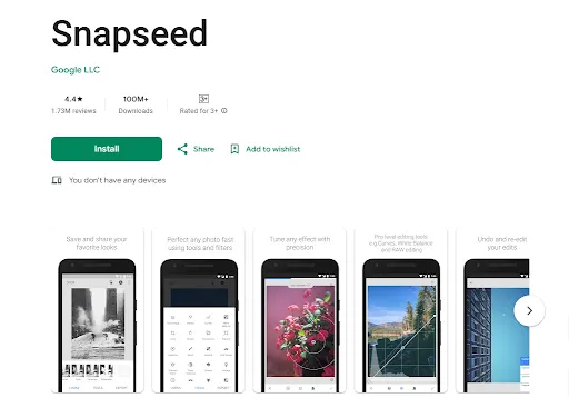 Snapseed Photo Editor Snapseed Photo Editor