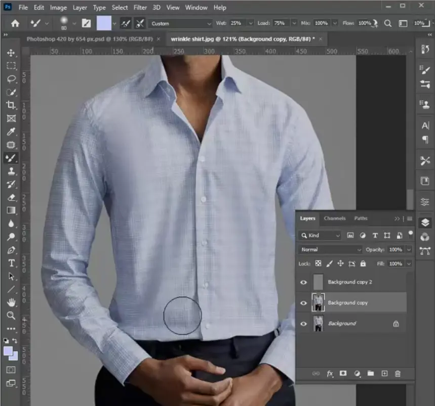 Use Brush to Remove Wrinkle from Clothes Use Brush to Remove Wrinkle from Clothes