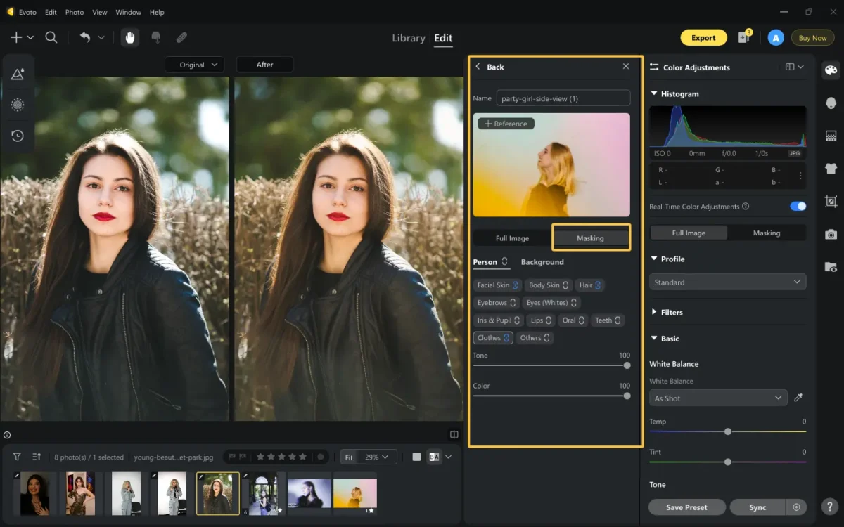 AI Color Matching for Specific Areas AI Color Matching for Specific Areas