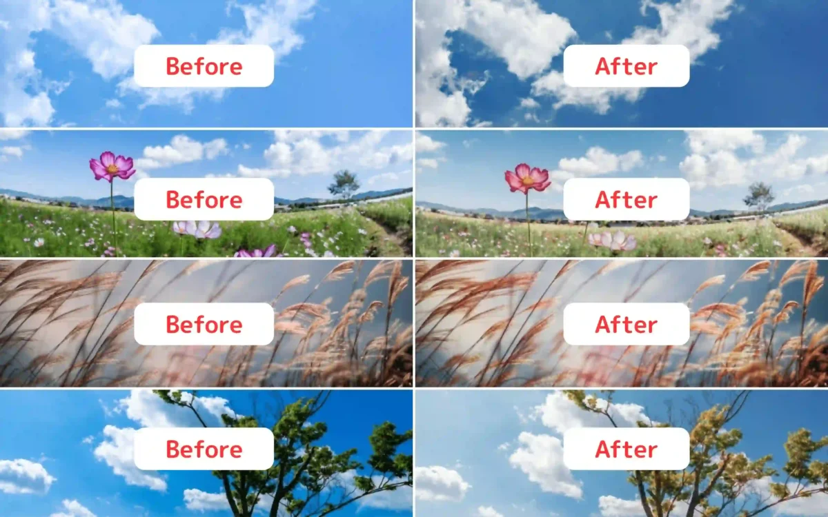 Batch color match Before-After Batch color match Before After