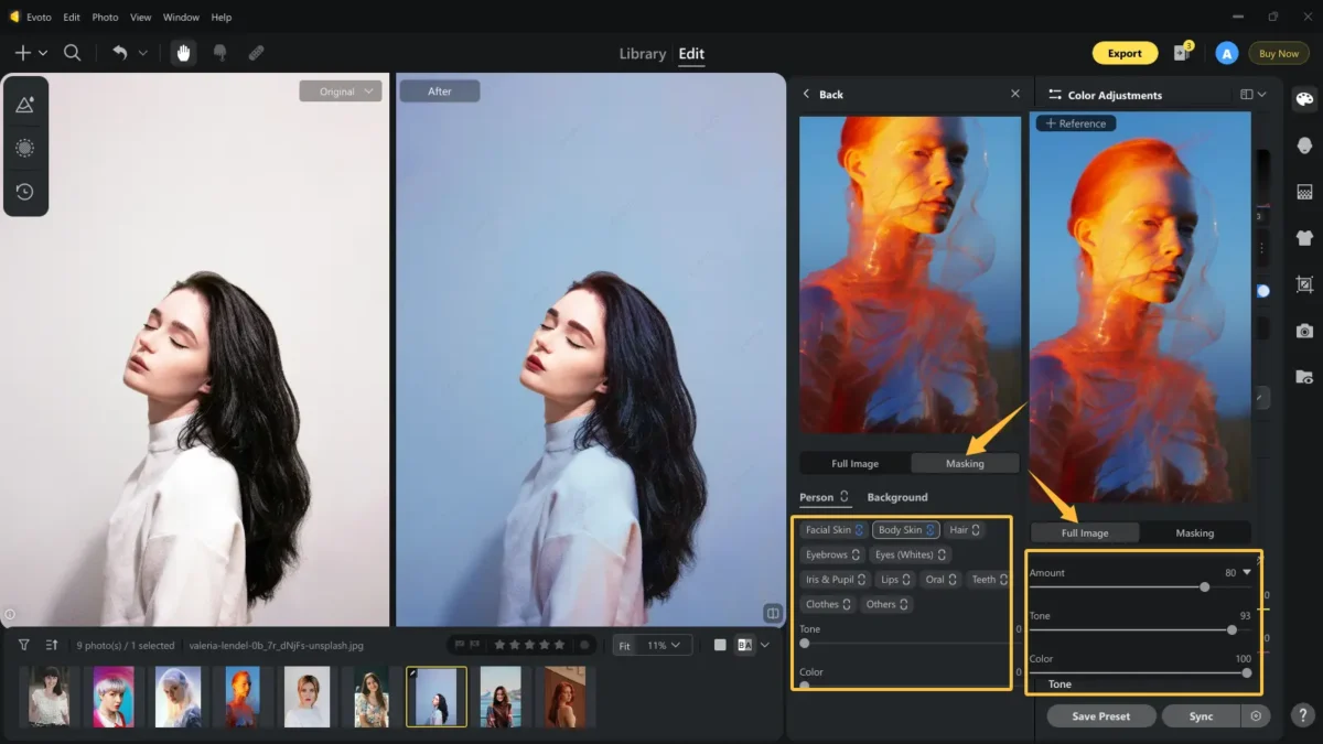 Change Image Color with Evoto 3 2 ai Change Image Color with Evoto-3