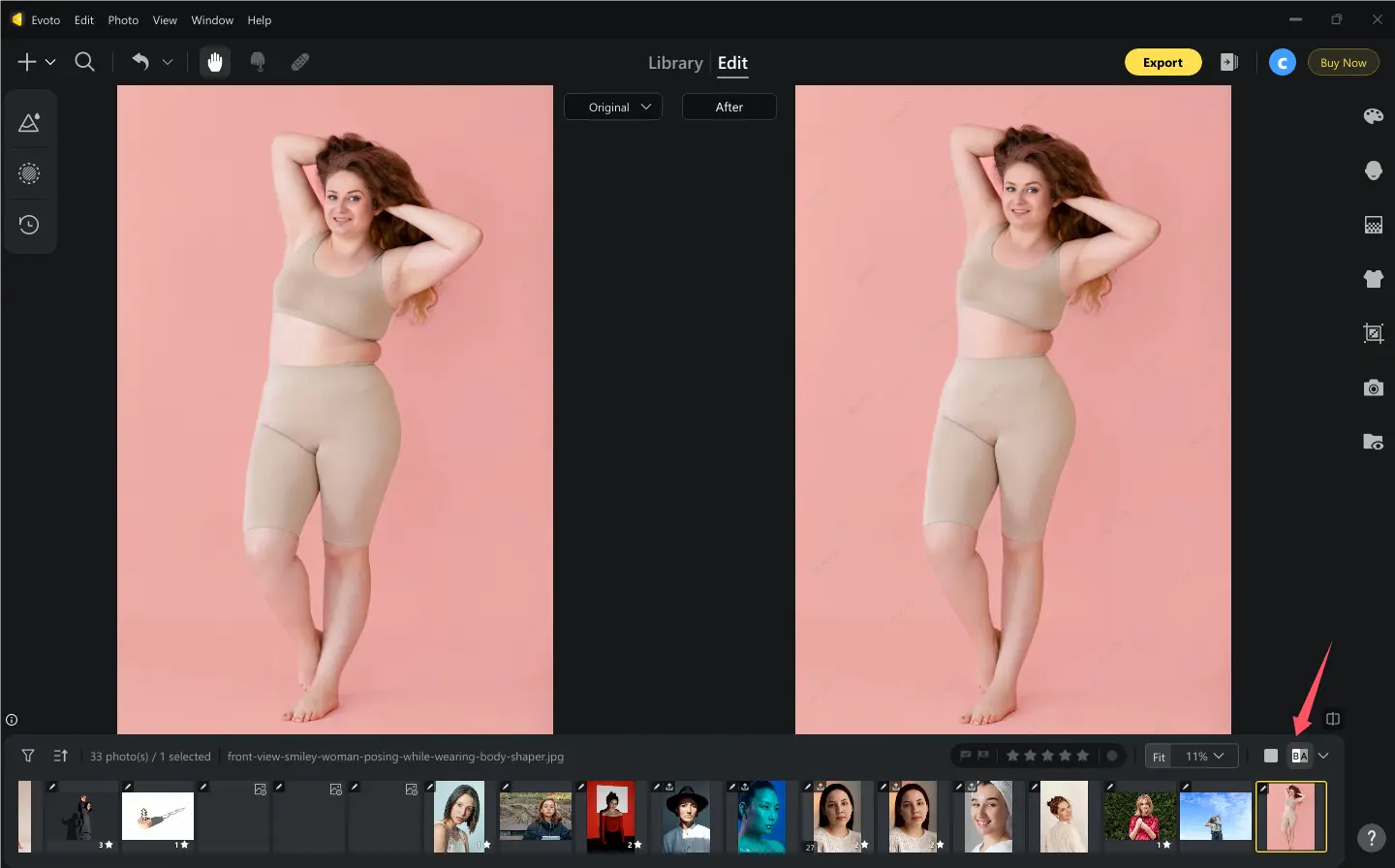 Preview Body Shape Editing