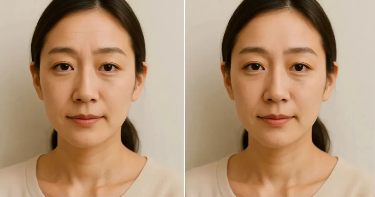 写真 眉間 の シワ を 消す