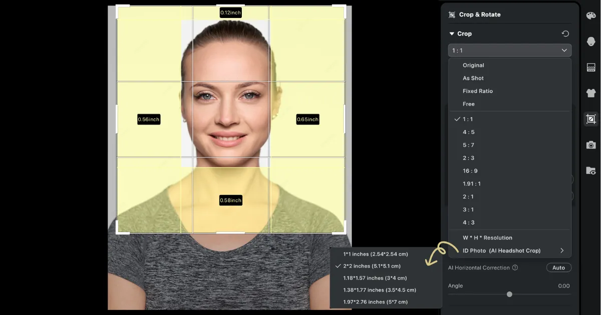 crop id photo