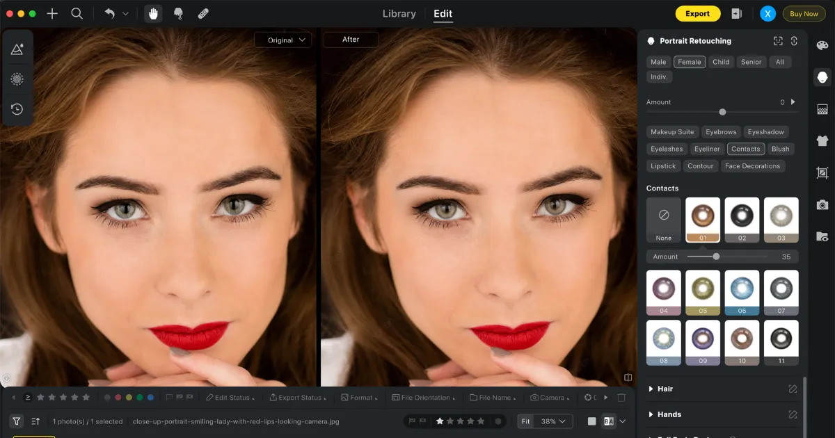 light 7 Change Eye Color