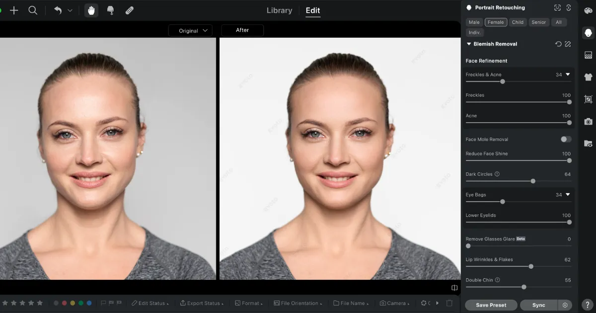 id photo retouch