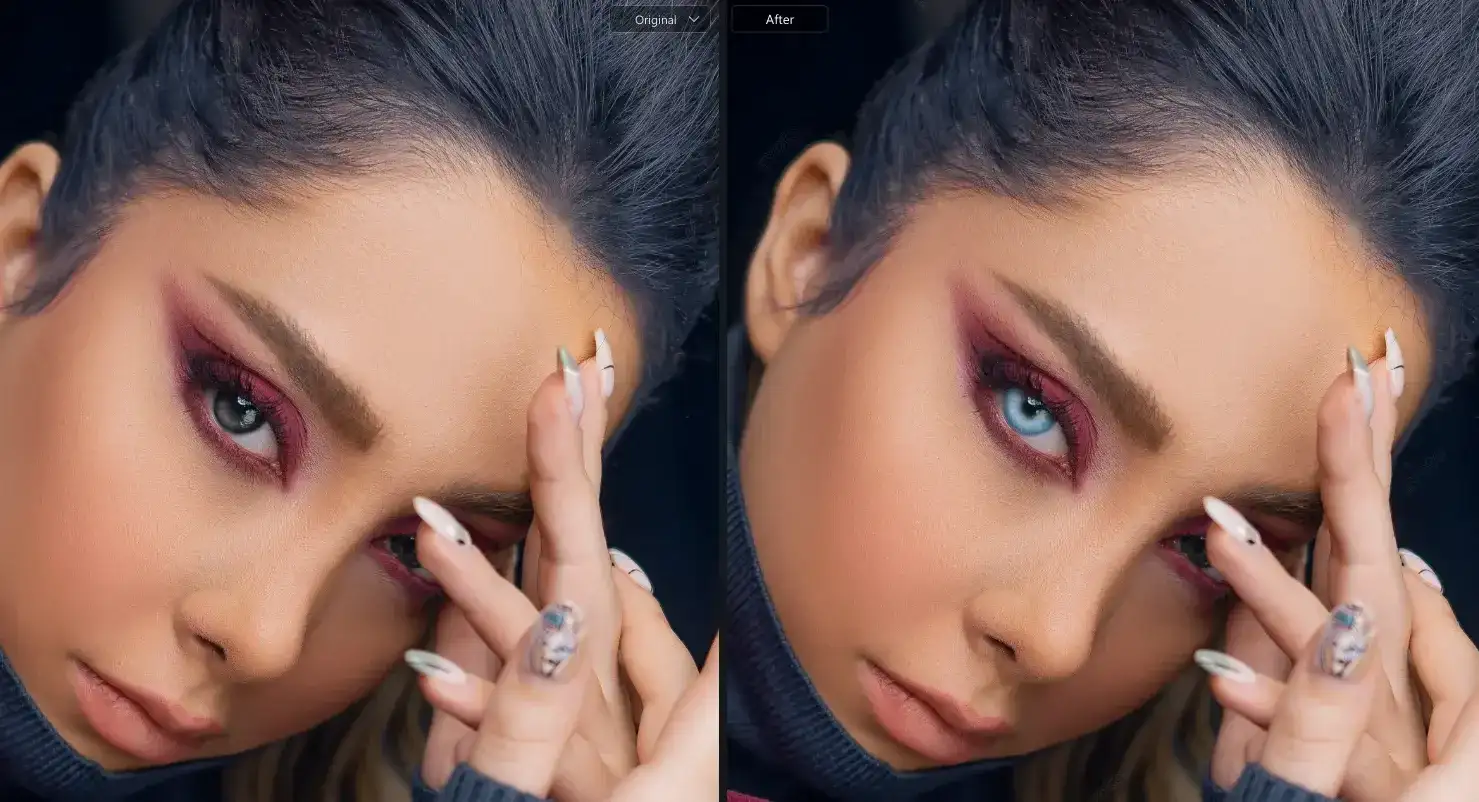 Change Eye Color Using One-Tap Contacts