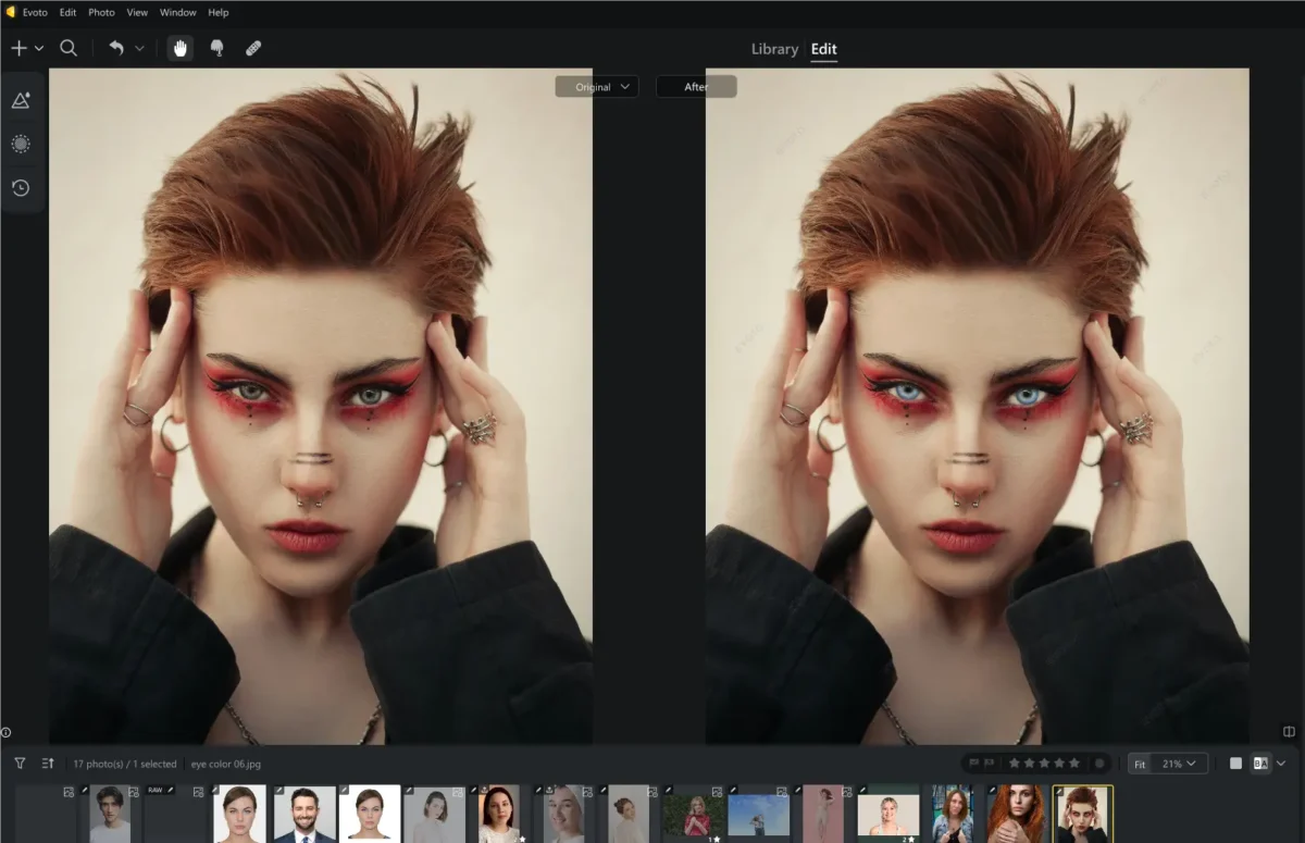 Contact Color Changing Result Contact Color Changing Result