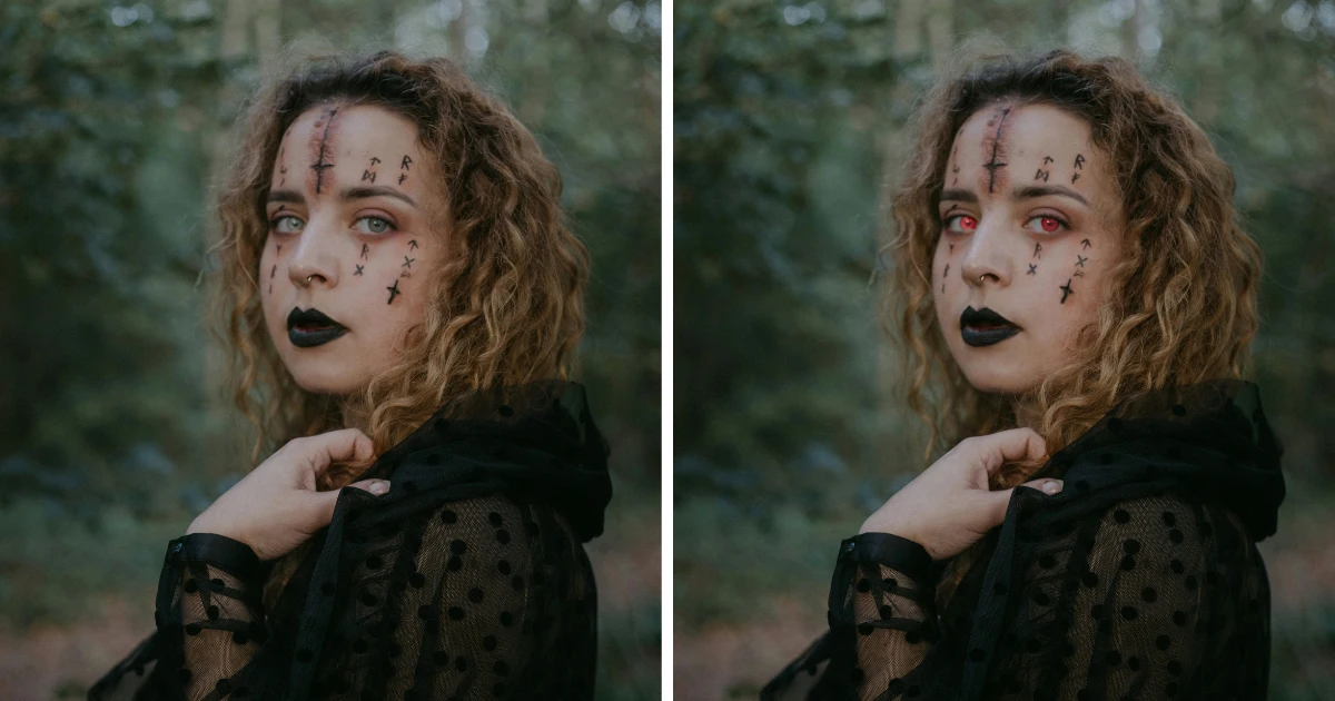 Eye Color in Halloween Photos Eye Color in Halloween Photos