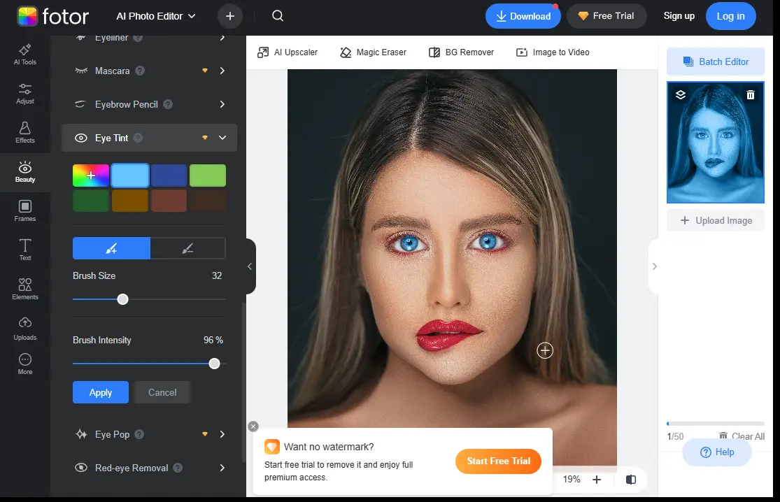 Fotor Eye Color Changer
