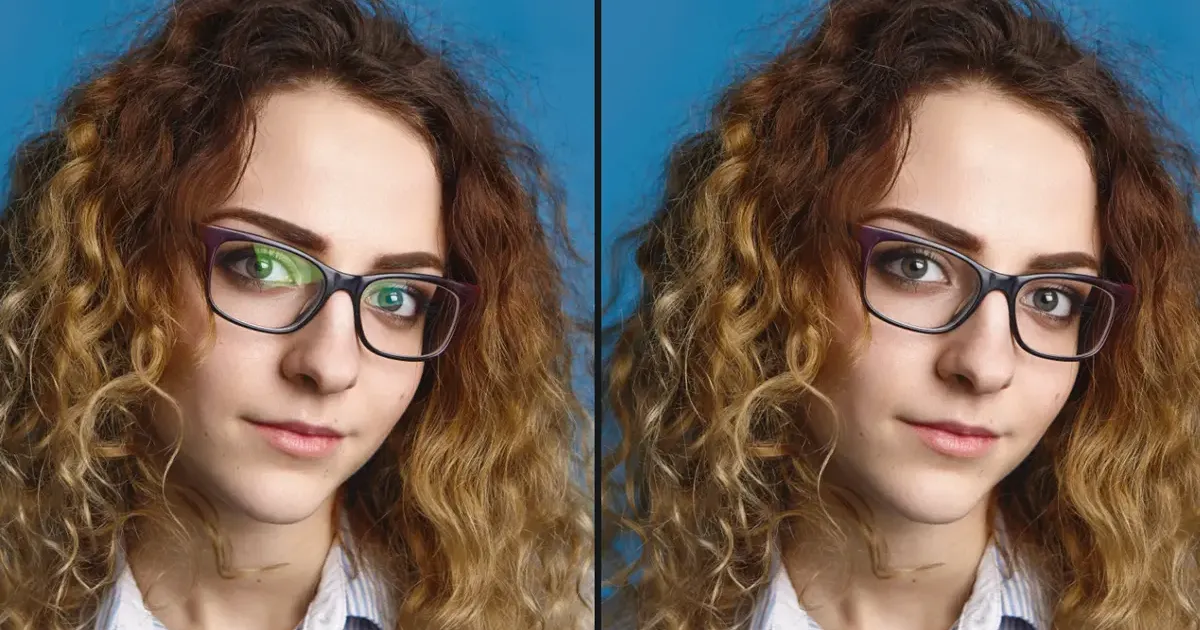 How to Remove Glare from Glasses in Photoshop and Evoto?